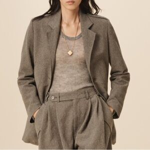 Zara surplus 13 wool blend masculine blazer